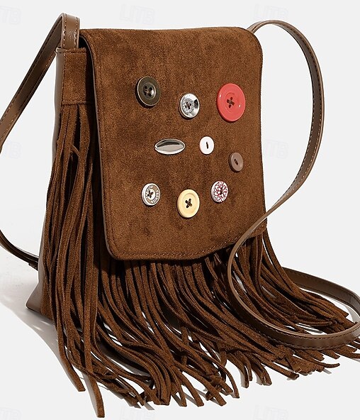 Retro Vintage 1970s Bag Crossbody Bag Hippie Fringe Women's Party Casual Daily Pride Parade Adults' Bag
