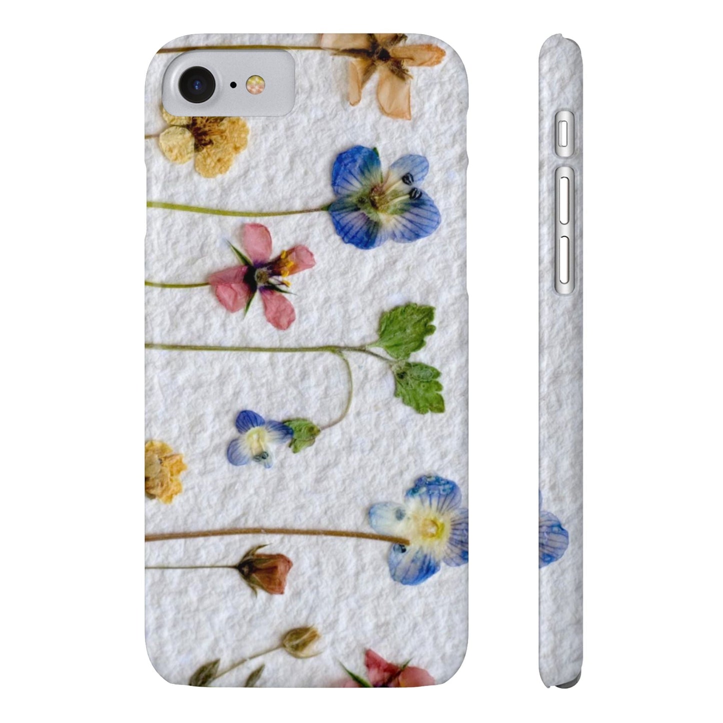 Dried Wild Pink and Purple Flower Image on Paper, Floral Slim Phone Cases, Case-Mate IPHONE16 and all sizes
