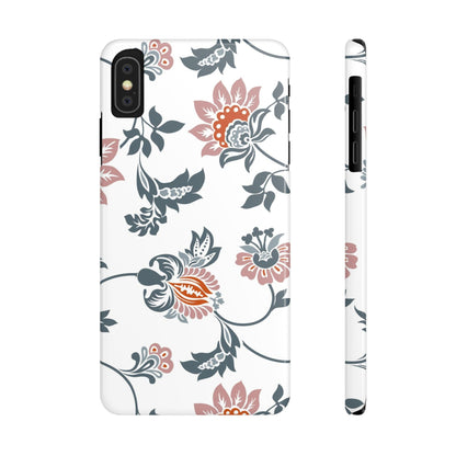Pink and Green Flower Pattern, Floral Slim Phone Cases, Case-Mate IPHONE16 and all sizes