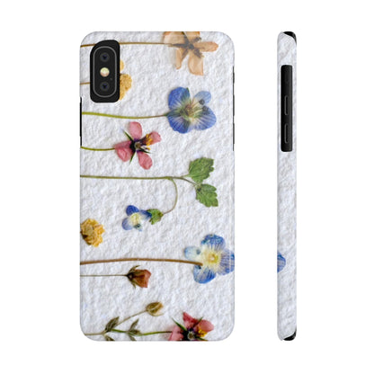 Dried Wild Pink and Purple Flower Image on Paper, Floral Slim Phone Cases, Case-Mate IPHONE16 and all sizes