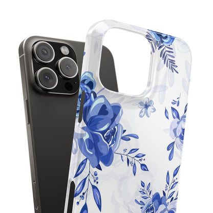French Blue and White Toille, Slim Phone Cases, Case-Mate IPHONE16 and all sizes