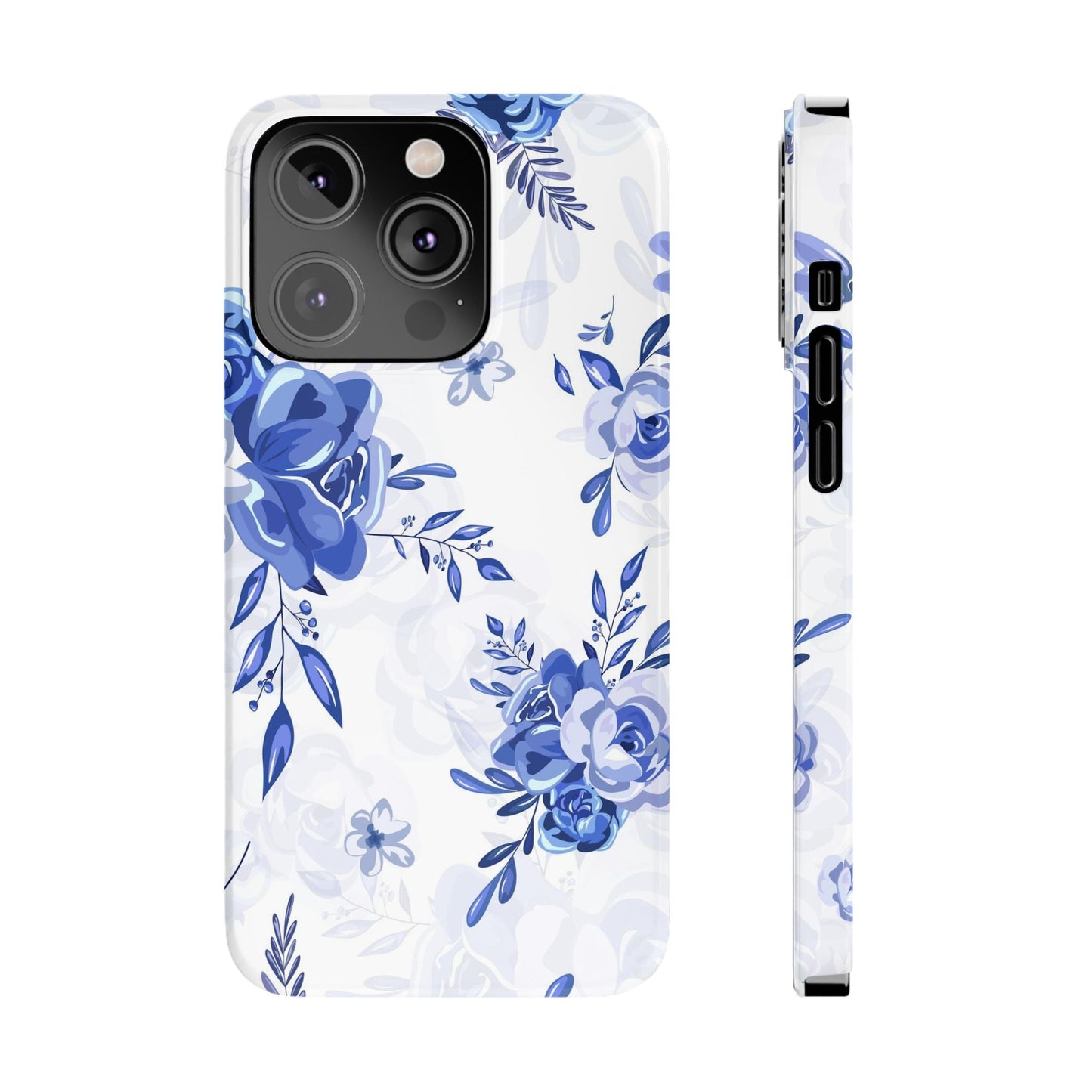French Blue and White Toille, Slim Phone Cases, Case-Mate IPHONE16 and all sizes